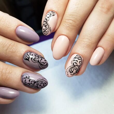 manucure ongle ovale